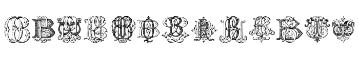 Monocracy Vintage Monograms B Regular Font LOWERCASE