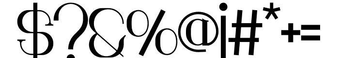 Monodic Bold Font OTHER CHARS
