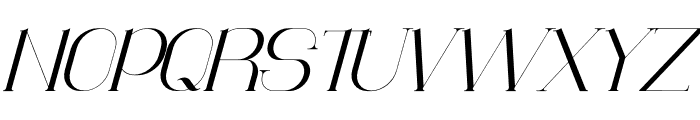 Monodic Italic Font UPPERCASE