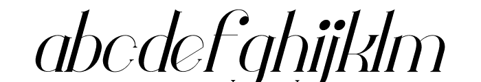 Monodic Italic Font LOWERCASE