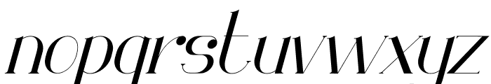 Monodic Italic Font LOWERCASE