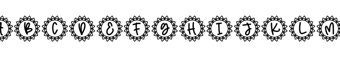 Monogram Amberila Font LOWERCASE