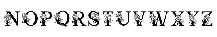 Monogram And Rose Font UPPERCASE
