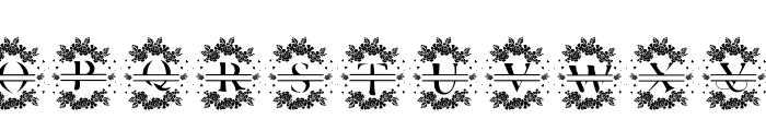 Monogram Bella Font LOWERCASE