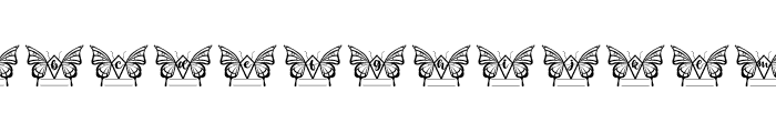 Monogram Butterfly2 Font LOWERCASE