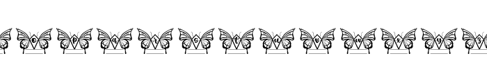 Monogram Butterfly2 Font LOWERCASE