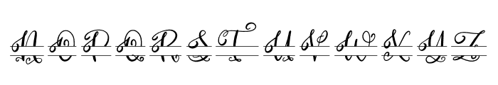 Monogram Calligraphy 1 Font UPPERCASE