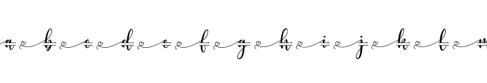 Monogram Calligraphy 1 Font LOWERCASE