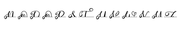 Monogram Calligraphy 2 Font UPPERCASE