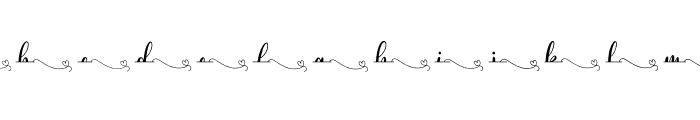 Monogram Calligraphy 5 Font UPPERCASE