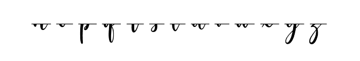 Monogram Calligraphy 5 Font LOWERCASE