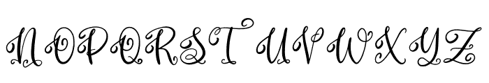 Monogram Calligraphy Font UPPERCASE