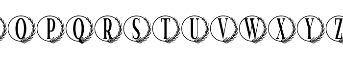 Monogram Circle Botanic Font UPPERCASE