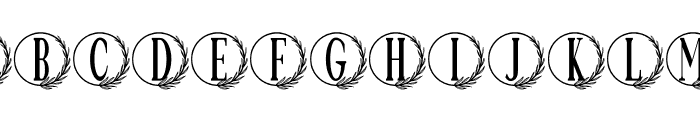 Monogram Circle Botanic Font LOWERCASE