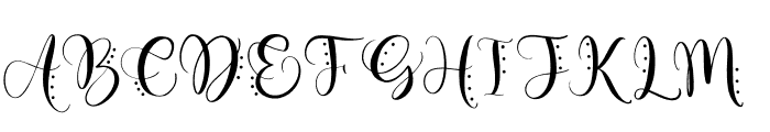 Monogram Cute Caliga Font UPPERCASE