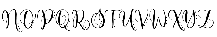 Monogram Cute Caliga Font UPPERCASE