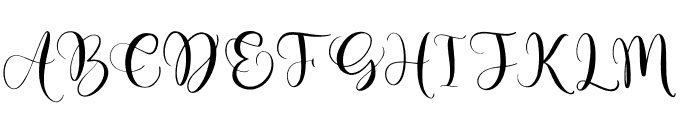 Monogram Cute Caliga Font LOWERCASE