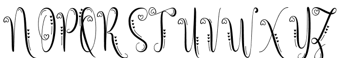 Monogram Cute Font UPPERCASE