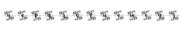 Monogram Floral Two Font LOWERCASE