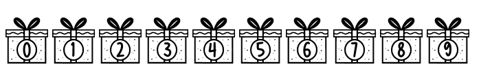 Monogram Gift Box Font OTHER CHARS