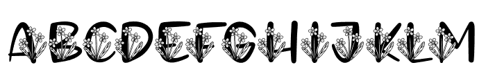 Monogram Kindy Petunia Font LOWERCASE