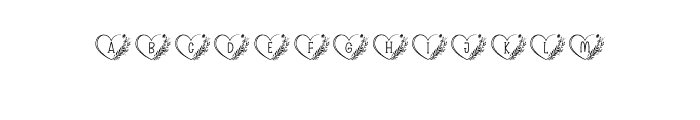 Monogram Love Flower FONT