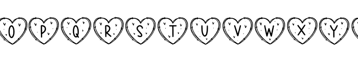 Monogram Love Wire Font UPPERCASE
