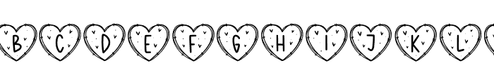 Monogram Love Wire Font LOWERCASE