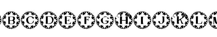 Monogram Lovely Circle Font LOWERCASE
