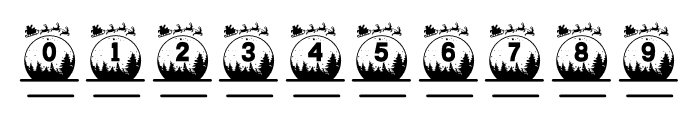 Monogram Santa Deer Font OTHER CHARS