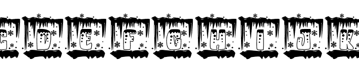 Monogram Snow Melting Font UPPERCASE