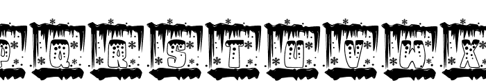 Monogram Snow Melting Font UPPERCASE