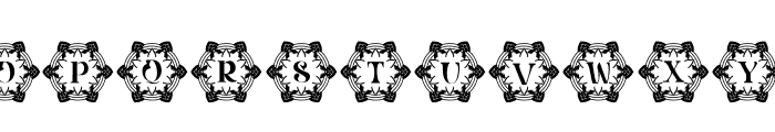 Monogram Tsuriken Font LOWERCASE