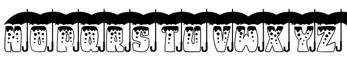 Monogram Umbrella Font UPPERCASE
