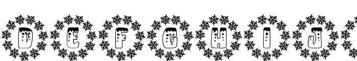 Monogram Winter ice Font LOWERCASE