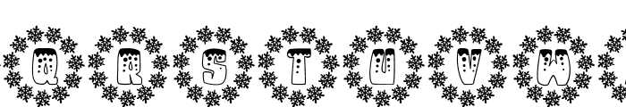Monogram Winter ice Font LOWERCASE