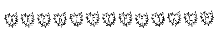 Monogram Wreath Font UPPERCASE