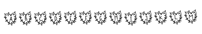 Monogram Wreath Font LOWERCASE
