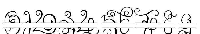 Monogram handwriting 12 Regular Font OTHER CHARS