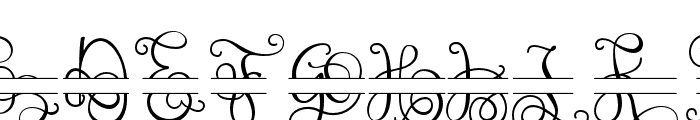 Monogram handwriting 12 Regular Font UPPERCASE
