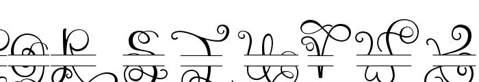 Monogram handwriting 12 Regular Font UPPERCASE