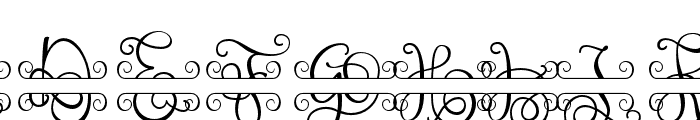 Monogram handwriting 13 Regular Font UPPERCASE