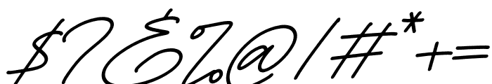 Monoline Signature Italic Font OTHER CHARS