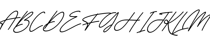 Monoline Signature Italic Font UPPERCASE