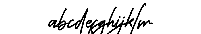 Monoline Signature Font LOWERCASE