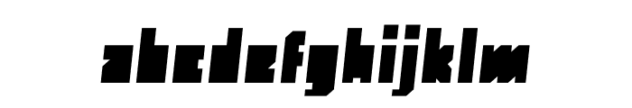 Monolith Pro Italic Font LOWERCASE
