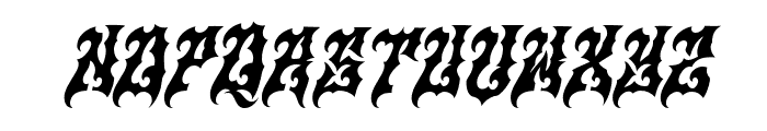 Monolord-Slant Font LOWERCASE