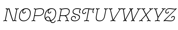 Monomalistic Generation Italic Font UPPERCASE