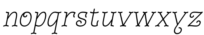 Monomalistic Generation Italic Font LOWERCASE