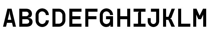 Monopack Regular Font UPPERCASE